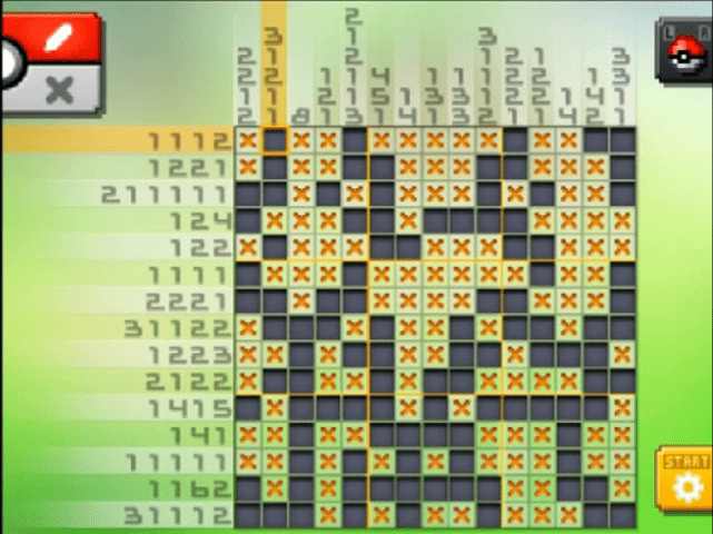 [ Pokemon Picross ] The answer of Standard stage [S14-07] and  the answer of Alt-World stage [A14-07]