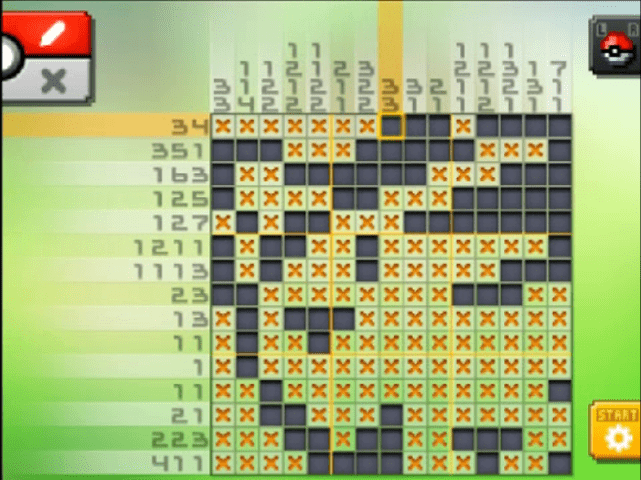 [ Pokemon Picross ] The answer of Standard stage [S14-09] and  the answer of Alt-World stage [A14-03]