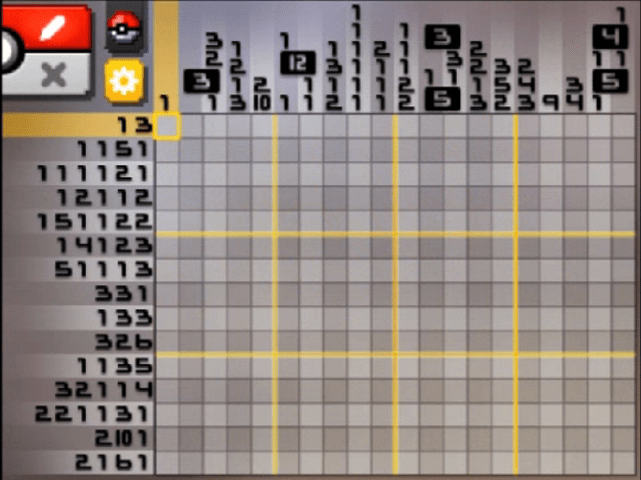 [ Pokemon Picross ] The puzzle of Alt-World stage [A15-11