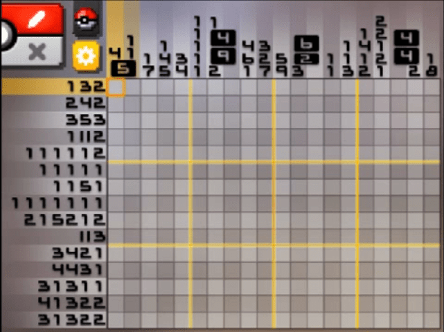 [ Pokemon Picross ] The puzzle of Alt-World stage [A15-12