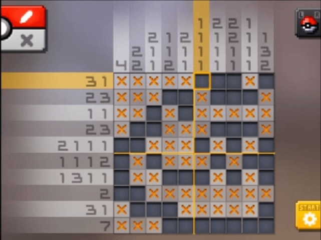 [ Pokemon Picross ] The answer of Standard stage [S15-01] and  the answer of Alt-World stage [A15-07]