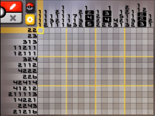 [ Pokemon Picross ] The puzzle of Alt-World stage [A16-11