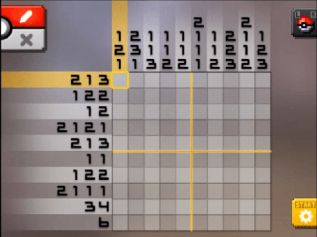 [ Pokemon Picross ] The puzzle of Standard stage [S16-01
