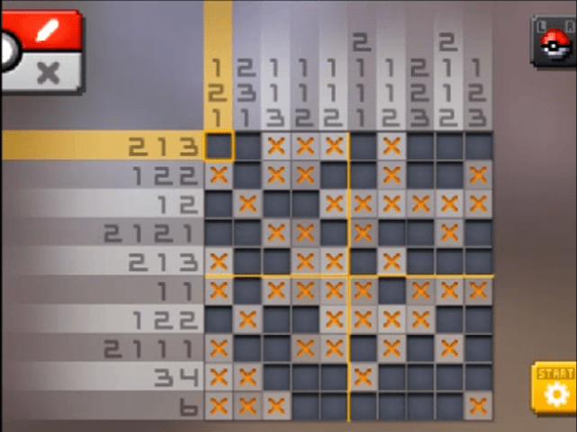 [ Pokemon Picross ] The answer of Standard stage [S16-01] and  the answer of Alt-World stage [A16-02]