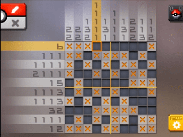 [ Pokemon Picross ] The answer of Standard stage [S16-02] and  the answer of Alt-World stage [A16-01]