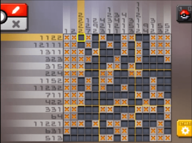 [ Pokemon Picross ] The answer of Standard stage [S16-04] and  the answer of Alt-World stage [A16-08]