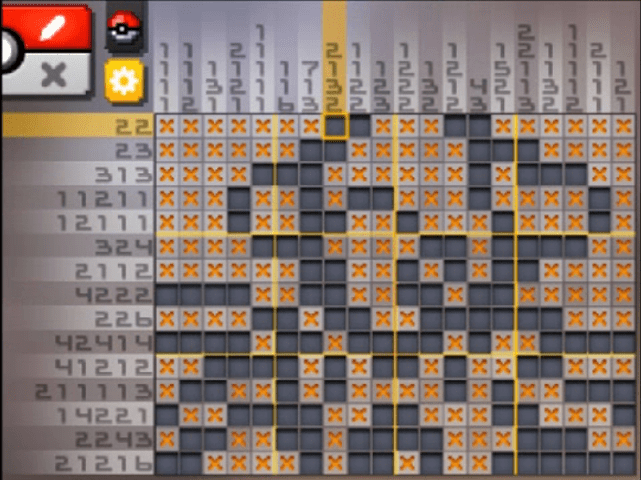 [ Pokemon Picross ] The answer of Standard stage [S16-11] and  the answer of Alt-World stage [A16-11]