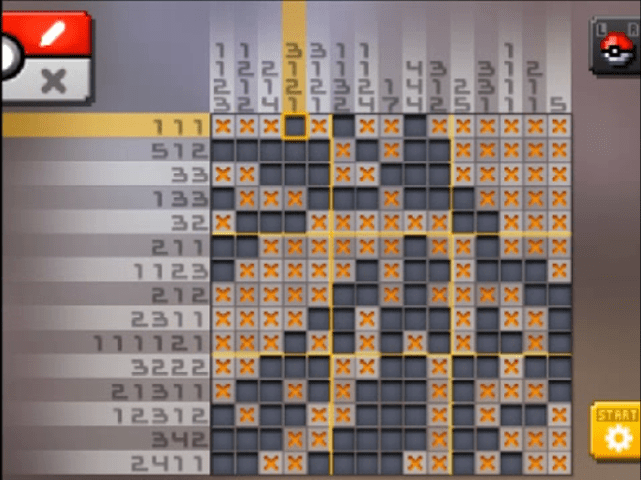 [ Pokemon Picross ] The answer of Standard stage [S17-06] and  the answer of Alt-World stage [A17-08]