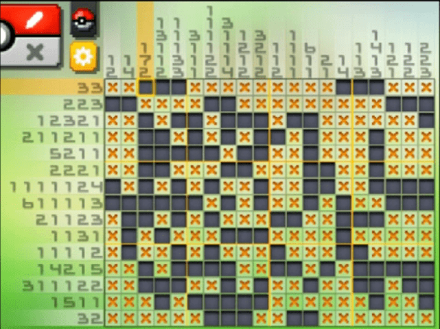 [ Pokemon Picross ] The answer of Standard stage [S18-11] and  the answer of Alt-World stage [A18-11]
