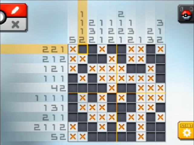 [ Pokemon Picross ] The answer of Standard stage [S22-01] and  the answer of Alt-World stage [A22-04]