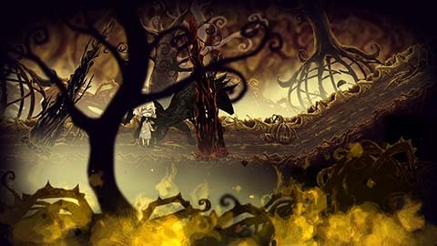 【嘘つき姫と盲目王子】魔女の館-古き童話の残照で木の根は狼の攻撃で壊すことができる